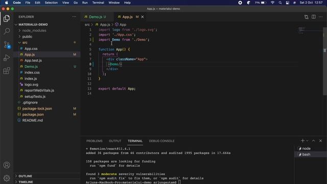 Add Material UI on your React application | The React UI library | Material UI | React.js смотреть онлайн
