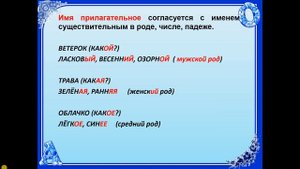 5 класс. Русский язык. Имя прилагательное как часть речи