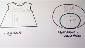 DIY: КАК СШИТЬ БЛУЗКУ С РУКАВАМИ-ВОЛАНАМИ ?#blouse with ruffles