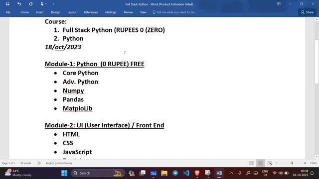 ? Full Stack Python Web Development || A Training Course || Part 01 ????? ✨Notes Included!