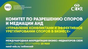 Управление конфликтами и эффективное регулирование споров в бизнесе