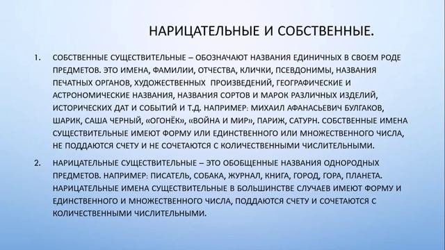 Морфология Имя существительное Часть 1 смотреть онлайн