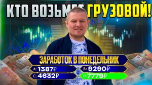 Яндекс Грузовой | Средний кузов | Заработок в понедельник