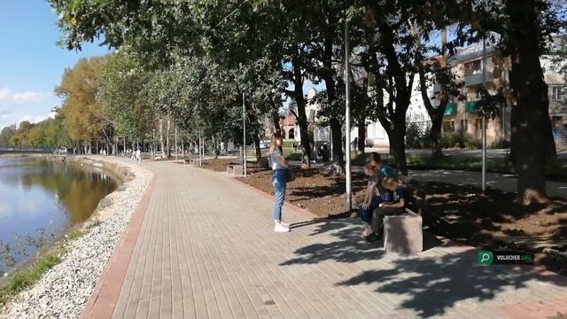 Прогулка по набережной Олега Матвеева в Вышнем Волочке