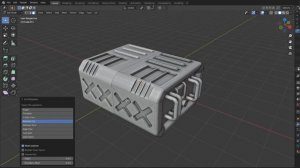 Scifi Box Speed Modeling - Grid Modeler (blender addon)