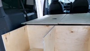 Citroen Spacetourer процесс создание  органайзера ровный пол в багажник  авто
