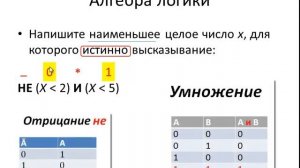 ОГЭ по информатике 2023. Задание 3. Алгебра Логики.