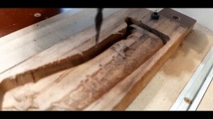 Резная рукоять из красного дерева для ножа. Фрезеровка с переворотом