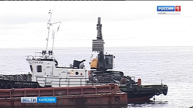 Вблизи села Деревянное строят причал