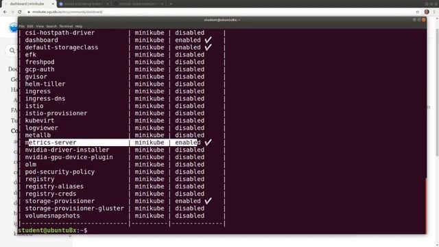 DevOps Tutorials | How to Setup and Enable Minikube Dashboard and metrics of Pods and Namespaces.