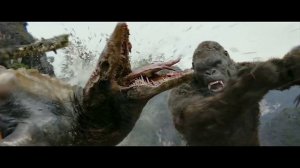 Don't mess with King Kong (epic fight scene vs T-Rex Giant Squid SkullCrawler and Terrans) 2020 HD