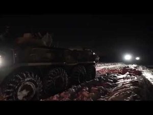 Ночное ротно-тактическое учение с мотострелками ЗВО на полигоне Погоново