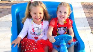 New Year’s Party 2018! Roma, Diana and Nastia children celebrate together! Santa gifts! Kids Videos