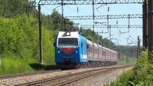 ЭП1М-527 со скорым поездом "Дневной экспресс" Пенза - Москва и приветливой бригадой