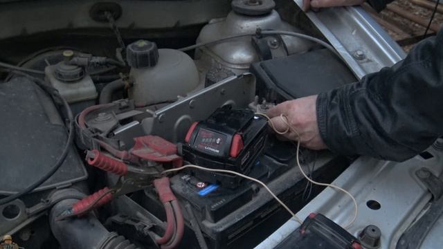 Прикуриваем авто от АКБ инструмента 18V