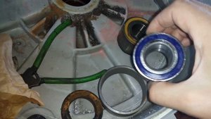 ZANUSSI, замена двухрядного подшипника на ВАЗовский.