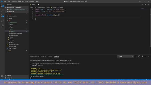 React JS Project | Chat Application Project using React JS | Intellipaat