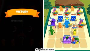 Merge Number Cube Color Block + Merge Alphabet Monster Lore - Merge Simulator Battles