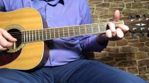 Аккорд E-9 на гитаре