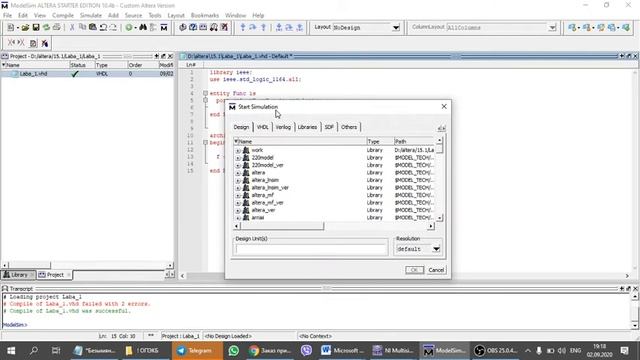 Основы работы в ModelSim смотреть онлайн
