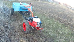 Покатушки на МОТОБЛОКЕ АГАТ от первого лица