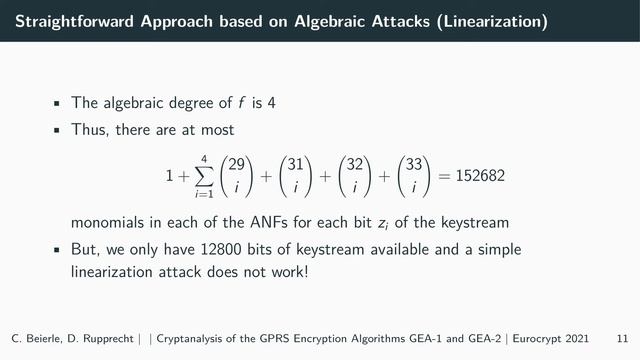 Cryptanalysis of the GPRS Encryption Algorithms GEA-1 and GEA-2