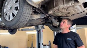 Доработка выхлопа автомобиля Skoda Octavia - установка новой выхлопной банки с глушителем