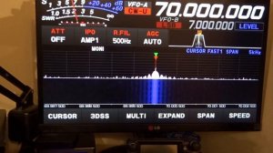 Yaesu FTdx 10 70mhz band scope fault