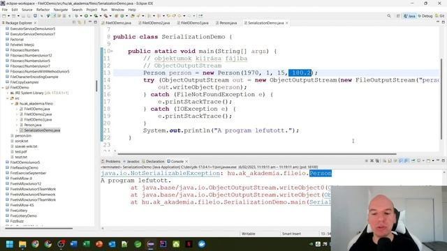 Szerializáció - Java programozás kezdőknek Andrissal - 162. rész смотреть онлайн