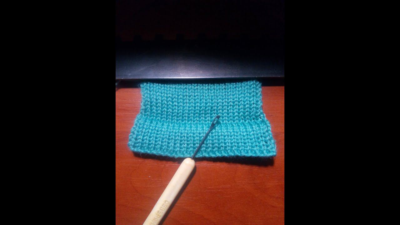 Фиксированный подгиб на вязальной машине. смотреть онлайн