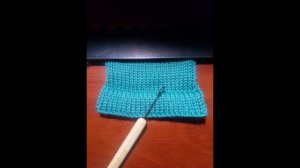 Фиксированный подгиб на вязальной машине.