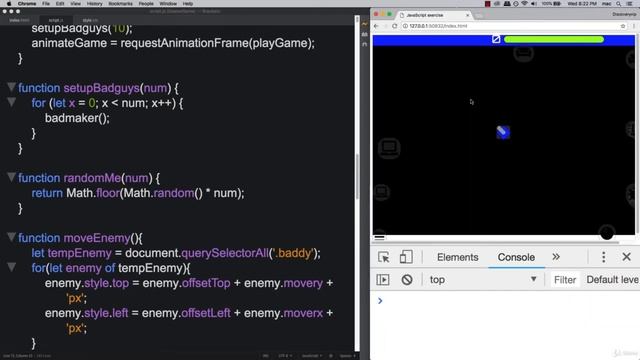 19  Moving Elements JavaScript Game