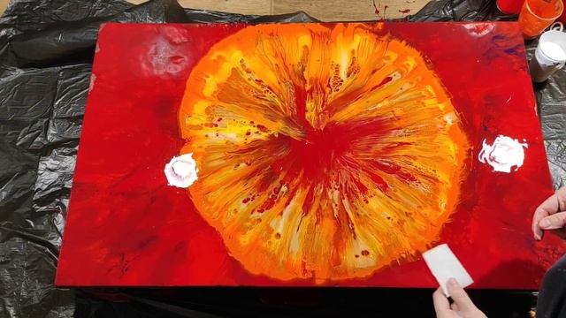 Страшно впечатляющее "око Мордора" с помощью фена. Флюид арт. смотреть онлайн