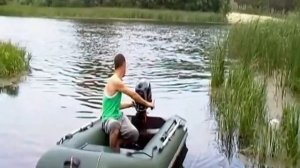 Обкатка мотора Хайди 5 и прогулка по заливу .