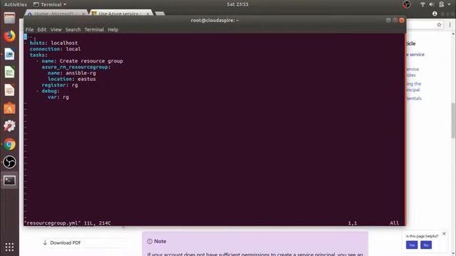 Azure - Ansible | Create Azure Resource Group смотреть онлайн
