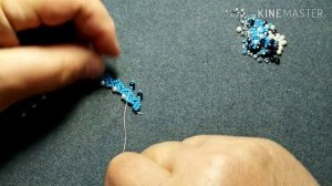 Колье из бисера и кристаллов. На основе цепочки.Necklace made of beads, beads and crystals.