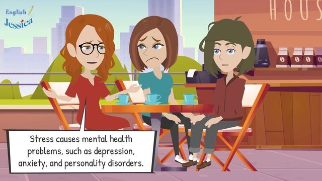 How to Talk About Stress in English - Easy English Conversation смотреть онлайн