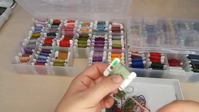 Разбор ниток после окончания процесса, организация ниток (часть 1) смотреть онлайн