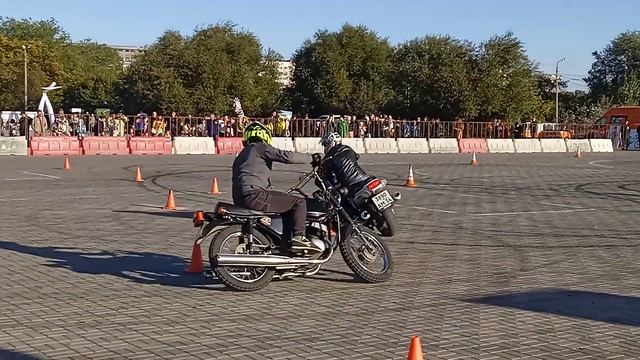 Мотоджимхана в Волжском: показательные выступления, мотородео, 15.10.2022_3
