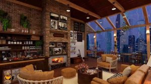 Уютная атмосфера кофейни в дождливый день ? Джазовая музыка для учебы, работы и сна #19