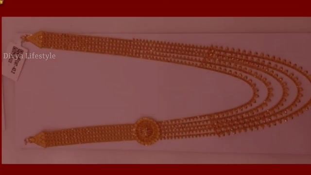 Gold Multilayer Long Necklace Designs With Weight And Price || Latest Collection смотреть онлайн