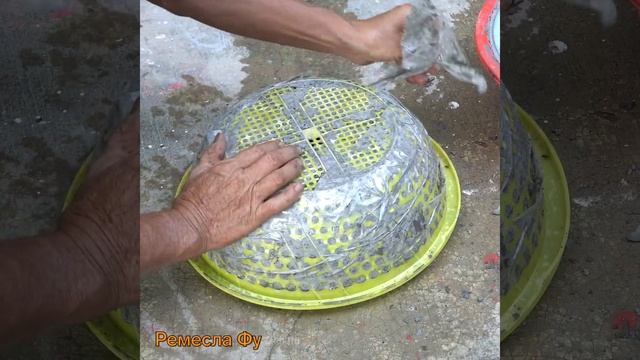 Кашпо-цветок из цемента для сада или дачи p3 смотреть онлайн