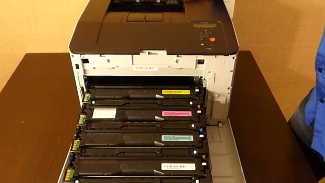 Замена картриджа на принтере Samsung CLP-415 смотреть онлайн