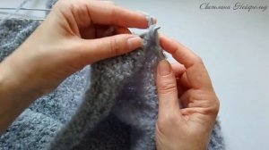 МК жакет из буклированной пряжи спицами  Интарсия