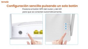 Amplificador de cobertura WIFi AC2100 de doble banda Tenda A21 - Especificaciones generales