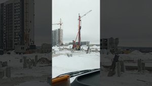 сваебой в работе.