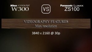 Nikon Coolpix W300 vs. Panasonic Lumix ZS100: A Comparison of Specifications