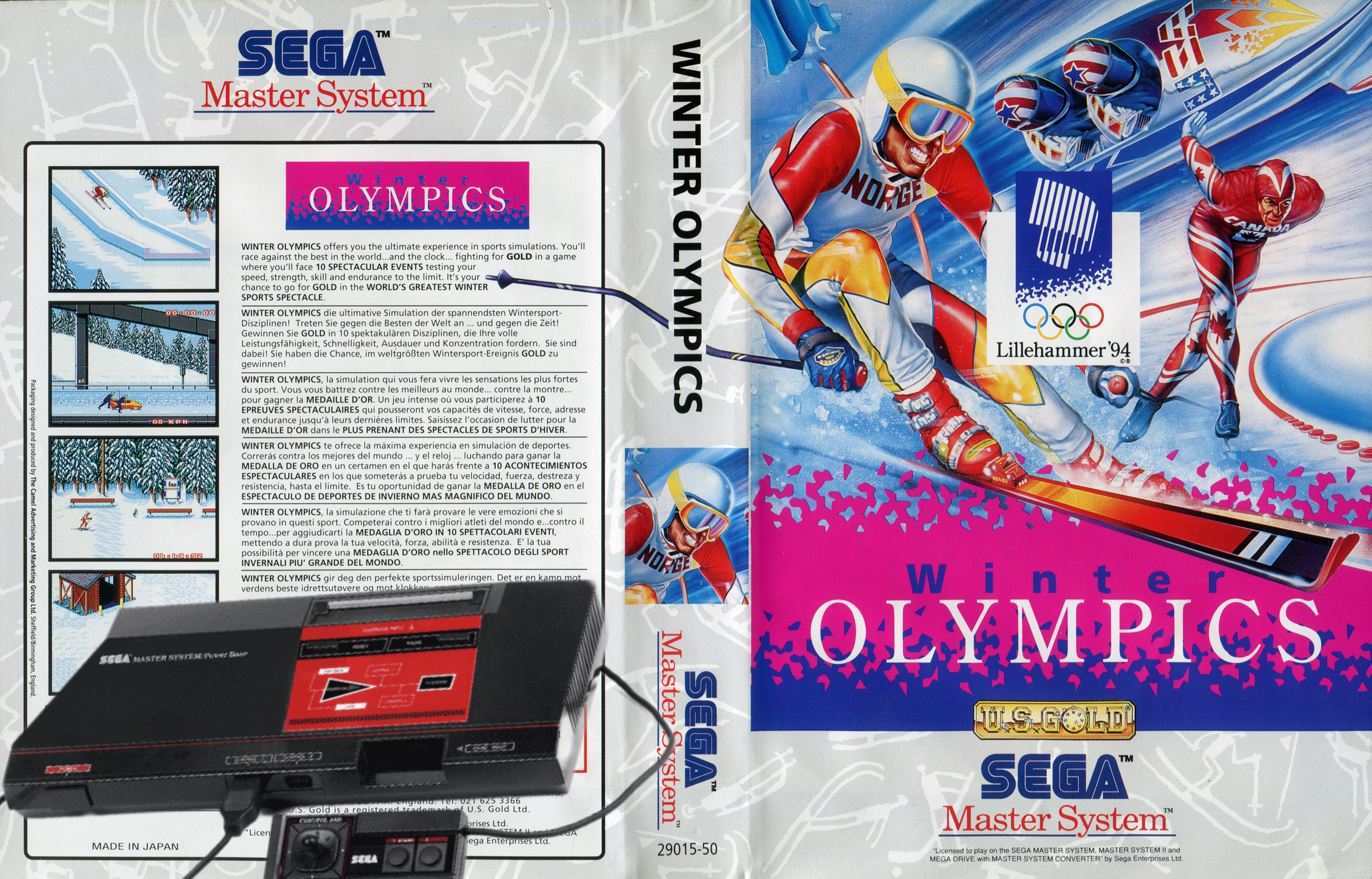 The XVII Olympic Winter games Lillehamer 1994. Sega Mastersystem. Проф обзор и реакция.