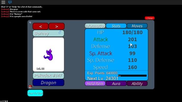 Roblox Project Pokemon: Purple Aura Dratini Code!! смотреть онлайн