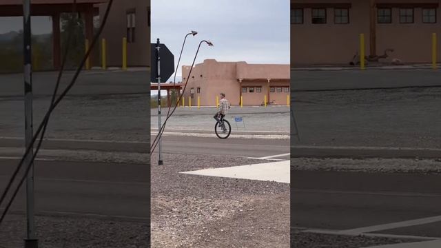 Unicorn on a unicycle in Quartzsite